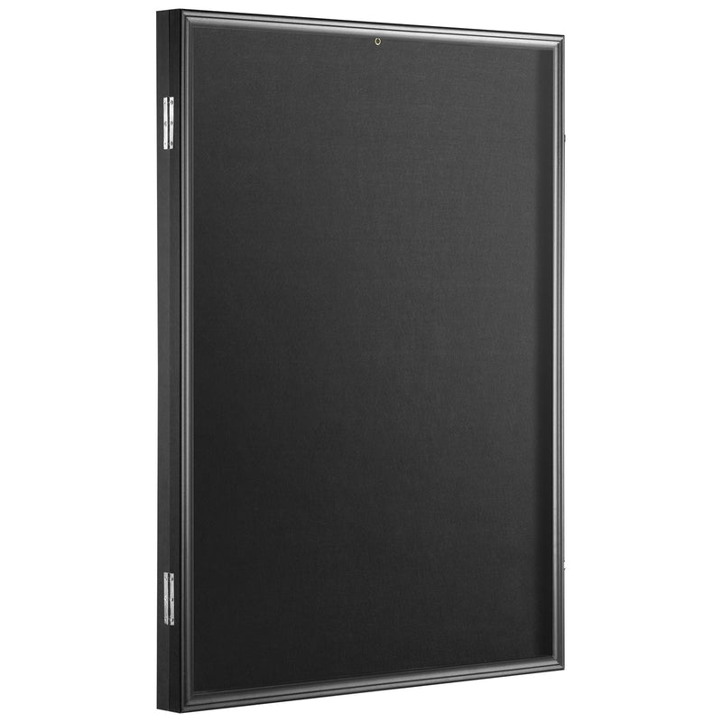VEVOR 2PCs Jersey Display Frame Case, 590 x 790 x 40 mm, Large Lockable Sport Jersey Shadow Box with 98% UV Protection PC Glass and Hangers, for Baseball Basketball Football Hockey Shirt and Uniform