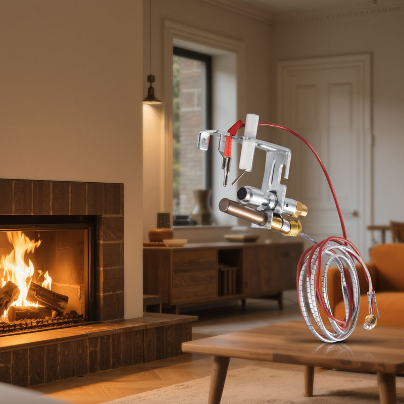 VEVOR Gas Pilot Assembly, OE 103779-01, PP231, NG8218 Fireplace Natural Gas Ignition Replacement, Compatible with CIVF-25, CIVF-25CF, VFH-33M, VFH-33R, VFH-33T, VFHS-20R, VFSR-16, VFSR-18 Models