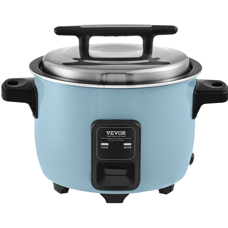 VEVOR Commercial Rice Cooker, 40-Cup Rice Cooker, 8 Liter Large Rice Cooker and Warmer with Nonstick Inner Pot, Fast Cooking and 24-Hour Keep Warm, with Rice Cup and Paddle, for Restaurant