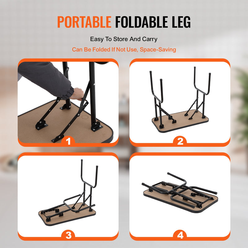 VEVOR Pet Grooming Table Arm with Clamp, 808 x 460 mm Dog Grooming Station, Foldable Pets Grooming Stand for Medium and Small Dogs, Free No Sit Haunch Holder with Grooming Loop, Bearing 99.8kg