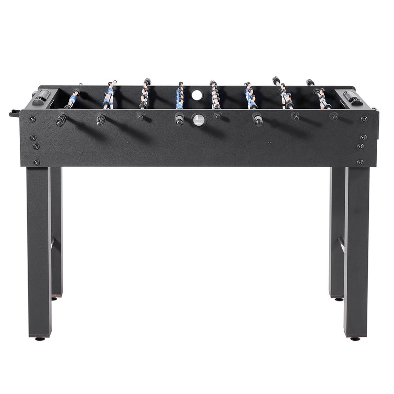 Foosball Table, 121 cm Standard Size Table, Indoor Full Size Foosball Tables for Home, Family, and Game Room, Durable Soccer Set, Includes 2 Balls, Score Keeper, and 2 Cup Holders
