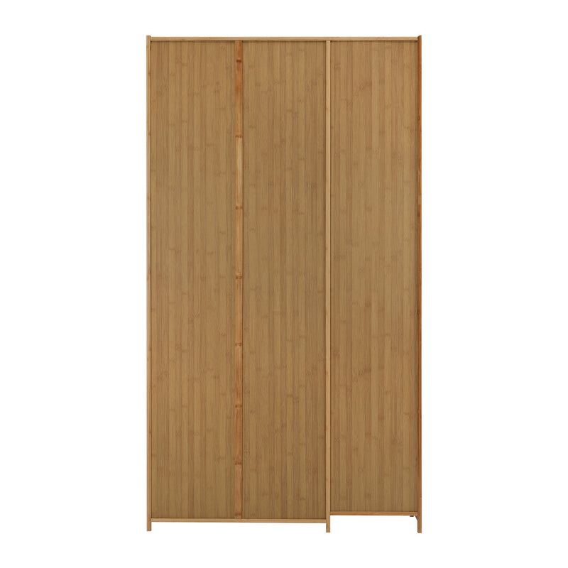 Oikiture Wardrobe Clothes Storage Cabinet 3 Doors 6 Shelves