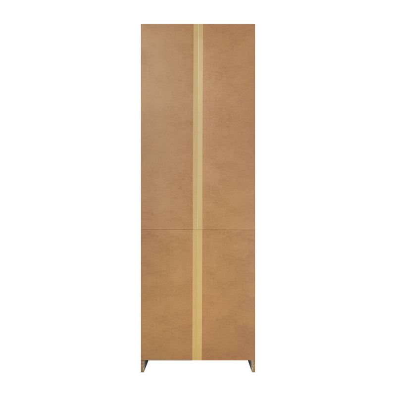 Oikiture Open Wardrobe Shelf Unit 3 Drawers Hanging Rail Black