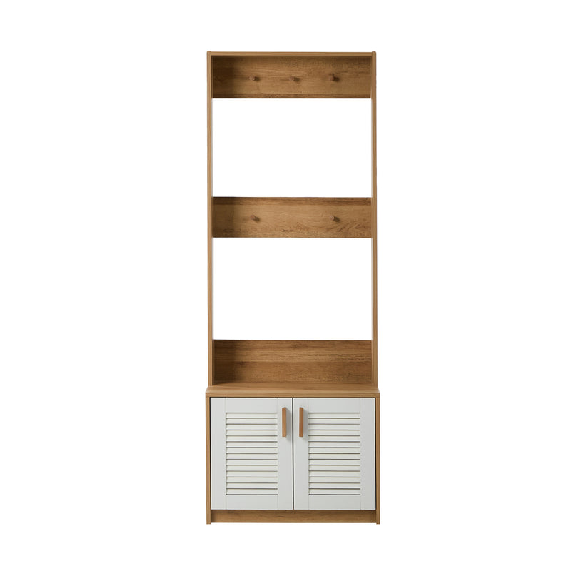 Oikiture Tree Wardrobe Shelf Bench Coat Rack Entryway Storage Natural