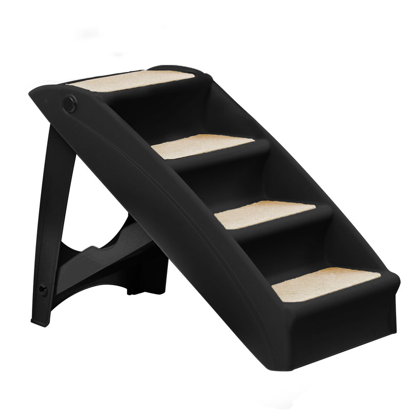 PaWz Pet Ramp Indoor Dog Steps Stair Black-1954802514431971328