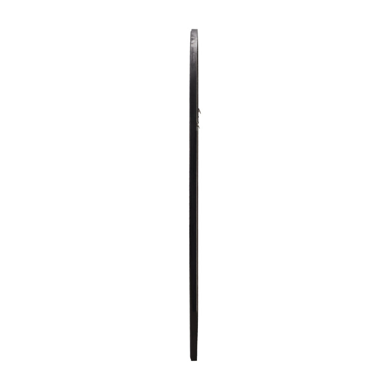 Oikiture Window Mirror Arched Wall Mirrors 76x51cm Black