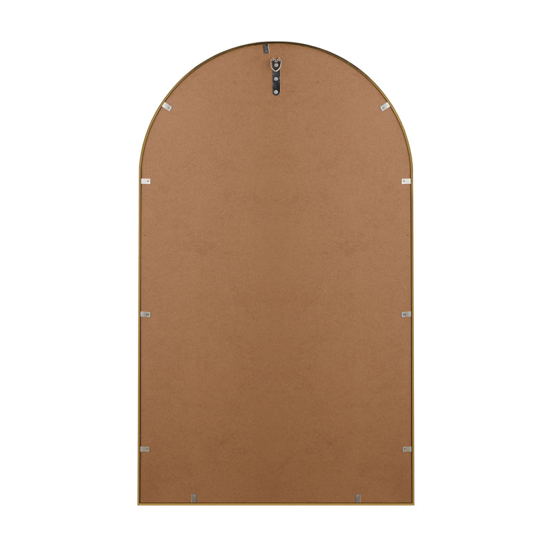 Oikiture Wall Mirrors 86x50cm Arched Gold Set of 2
