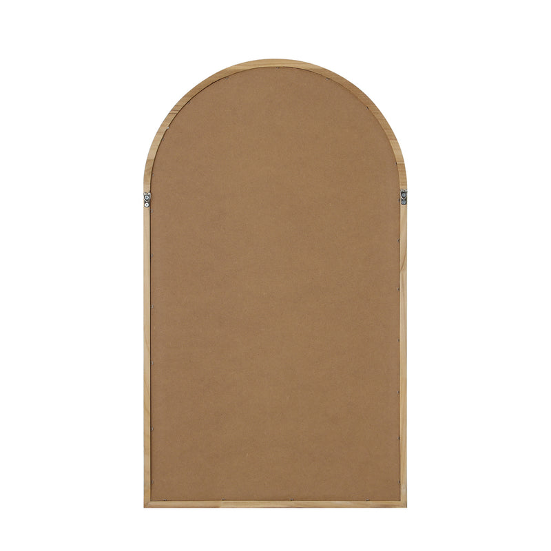 Oikiture Arched Wall Mirrors 86x50cm Wooden Set of 2