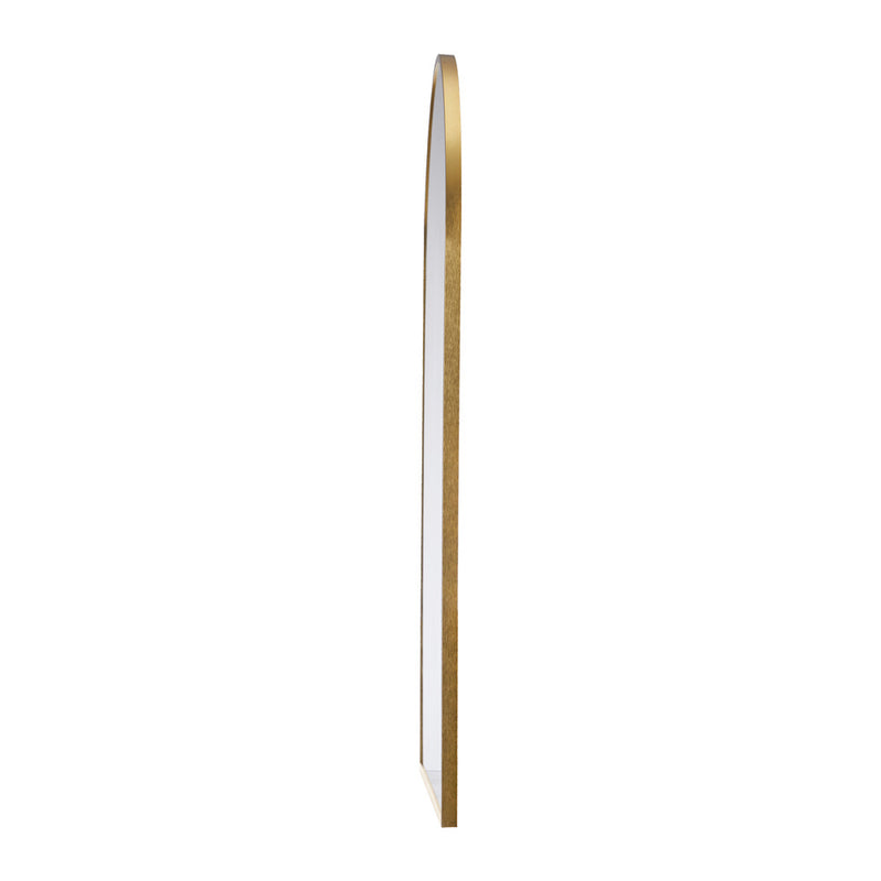Oikiture Wall Mirror 86x50cm Arched Gold