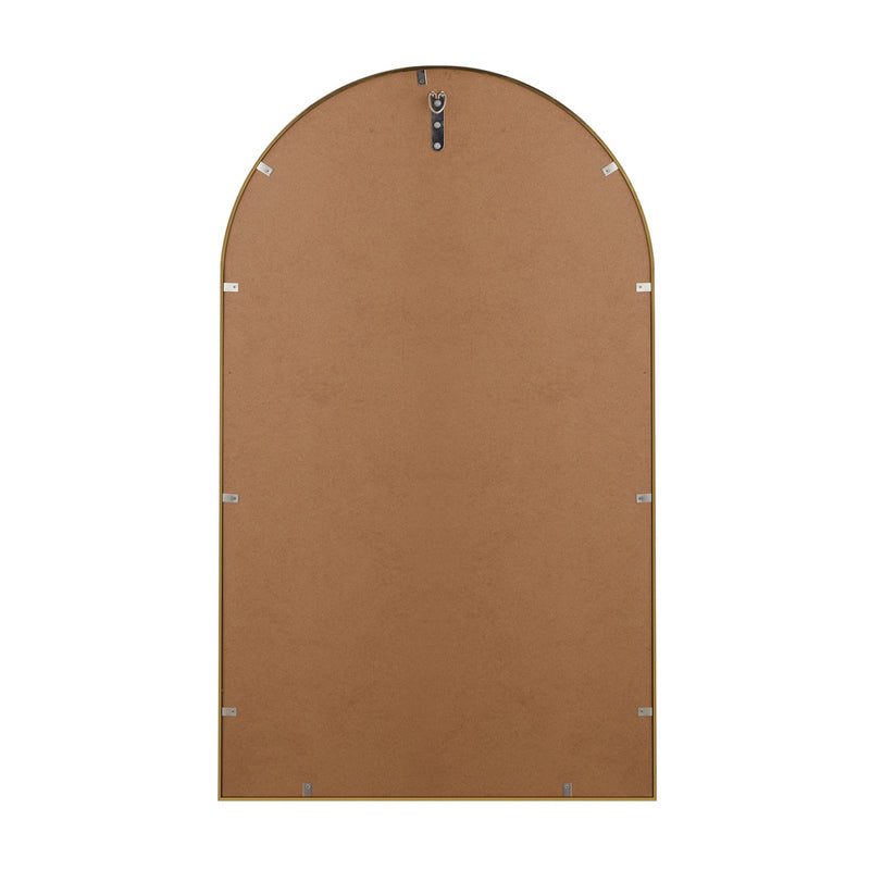 Oikiture Wall Mirror 86x50cm Arched Gold