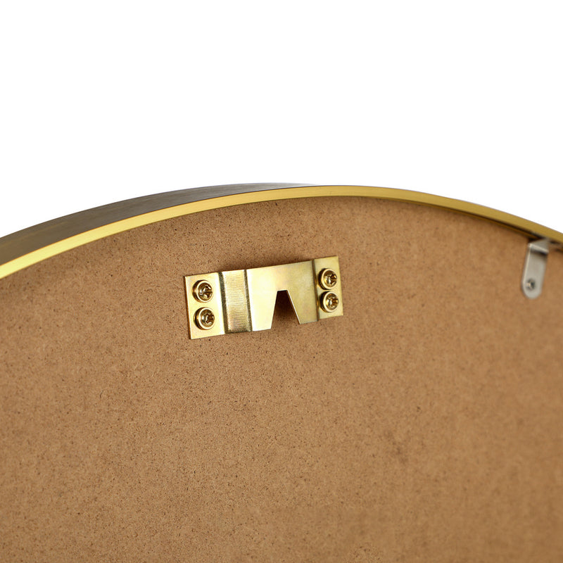 Oikiture 60cm Wall Mirror Round Gold