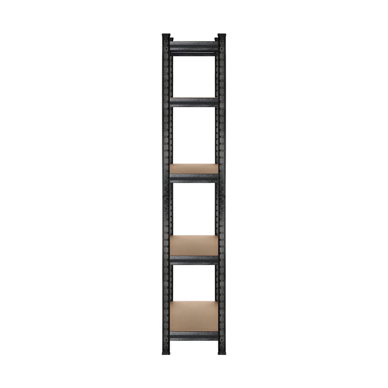 Sharptoo 2x Warehouse Storage Rack 5-tier 1.8m Black