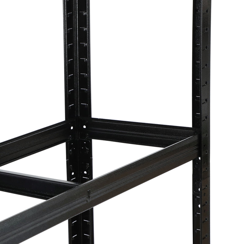 Sharptoo 2x Warehouse Storage Rack 5-tier 1.8m Black