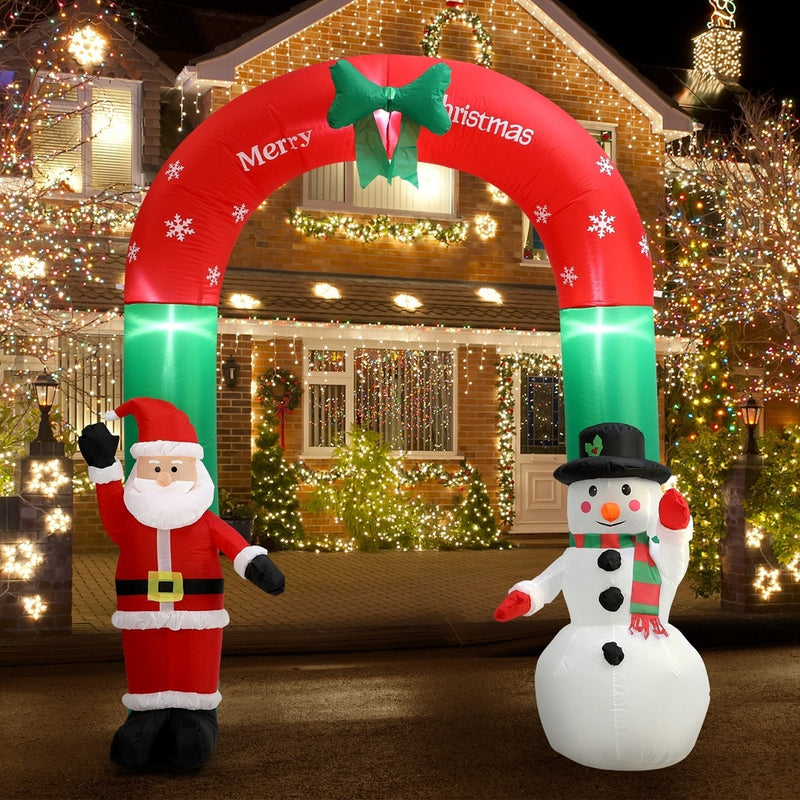 Mazam Christmas Archway Inflatable with LED Lights