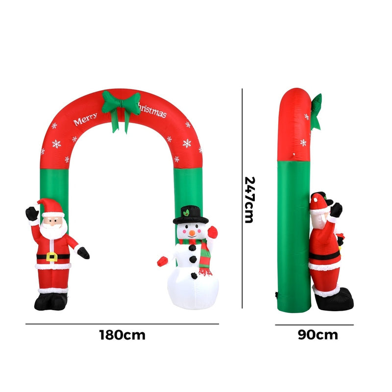 Mazam Christmas Archway Inflatable with LED Lights