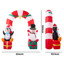 Tinseltown 2.6M Christmas Inflatable Archway with LED Light