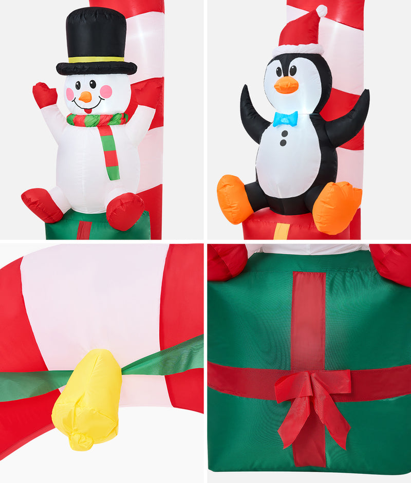 Tinseltown 2.6M Christmas Inflatable Archway with LED Light