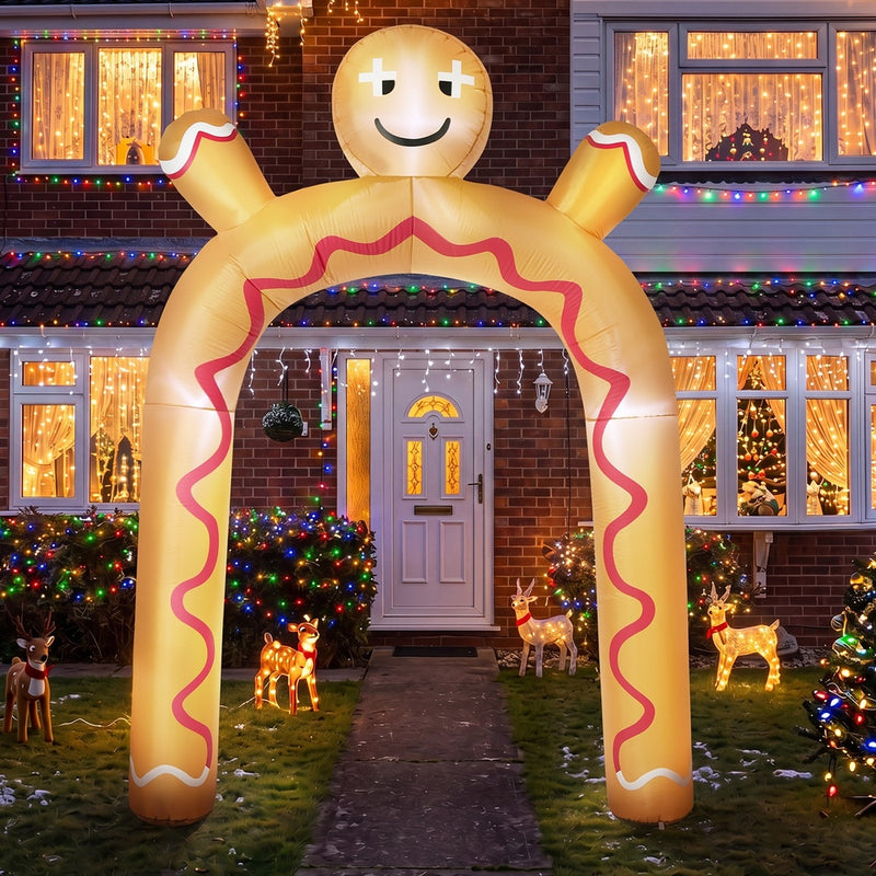 Tinseltown 3M Christmas Inflatable Archway Gingerbread Man Arch