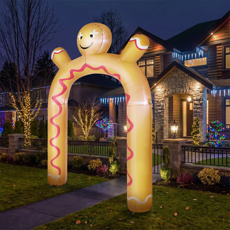 Tinseltown 3M Christmas Inflatable Archway Gingerbread Man Arch