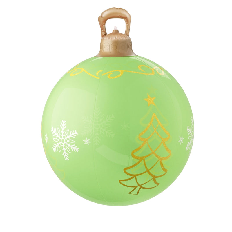 Jingle Jollys Christmas Inflatable Ball Led 60cm Tree Decoration Bauble Green