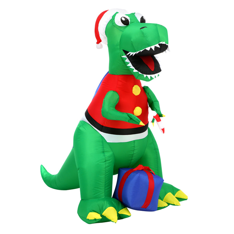 Mazam Christmas Dinosaur Inflatable with LED Lights