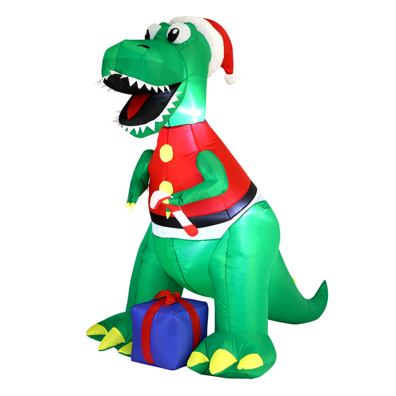 Mazam Christmas Dinosaur Inflatable with LED Lights