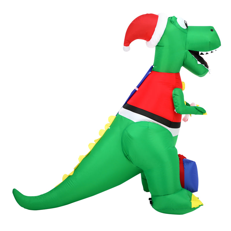 Mazam Christmas Dinosaur Inflatable with LED Lights