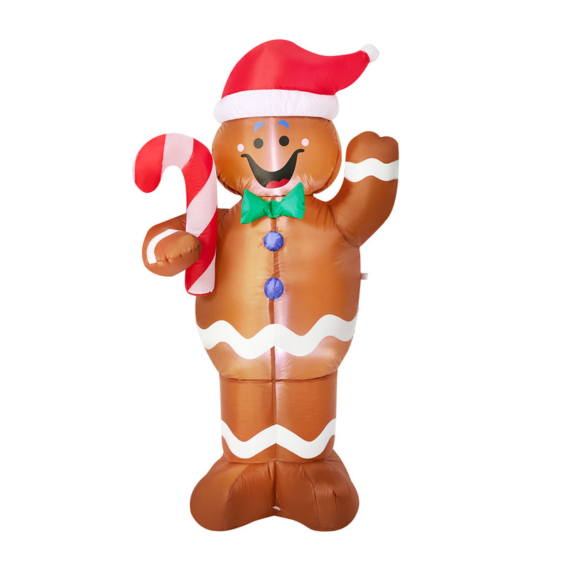 Tinseltown 1.5M Christmas Inflatable Gingerbread Man LED Light