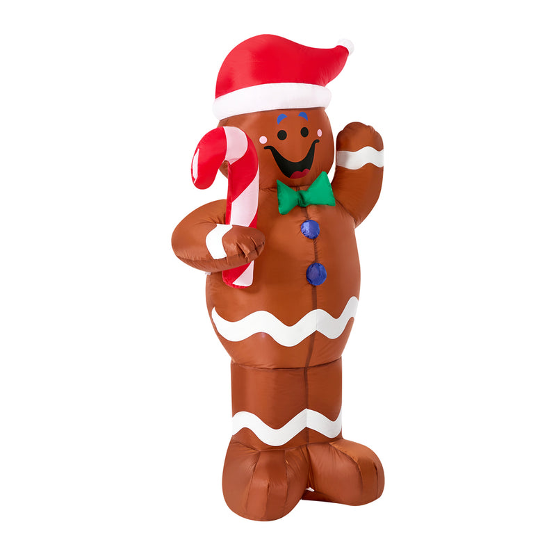 Tinseltown 1.5M Christmas Inflatable Gingerbread Man LED Light