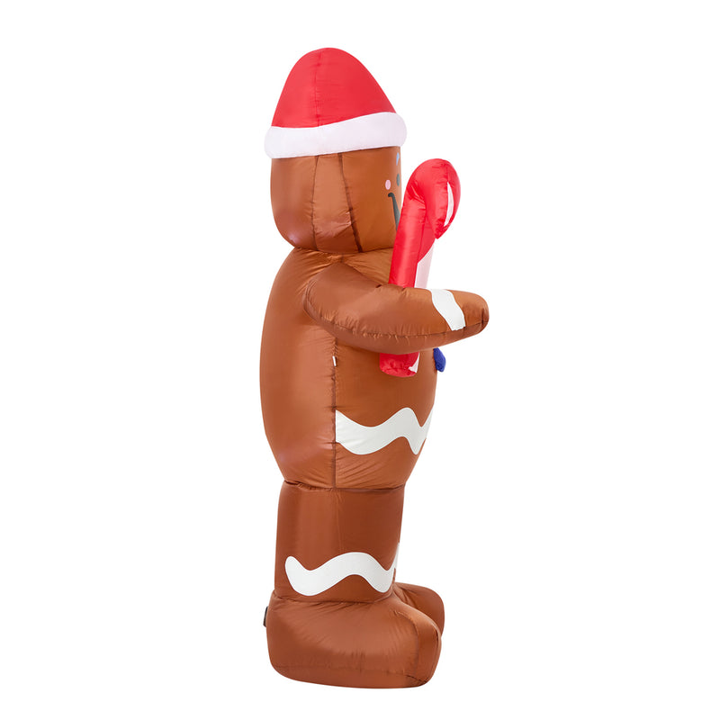 Tinseltown 1.5M Christmas Inflatable Gingerbread Man LED Light