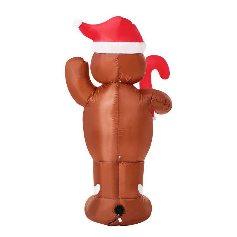Tinseltown 1.5M Christmas Inflatable Gingerbread Man LED Light