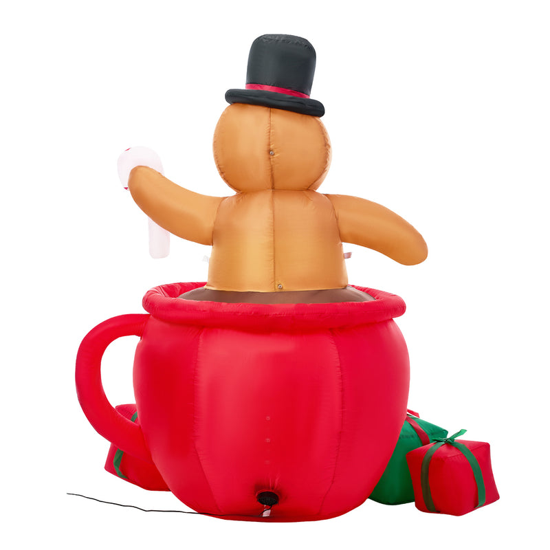 Tinseltown 1.8M Christmas Inflatable Gingerbread Man with LED Lights