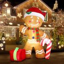 Mazam Christmas Inflatable Gingerbread Man with LED Lights