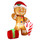 Mazam Christmas Inflatable Gingerbread Man with LED Lights
