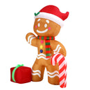 Mazam Christmas Inflatable Gingerbread Man with LED Lights