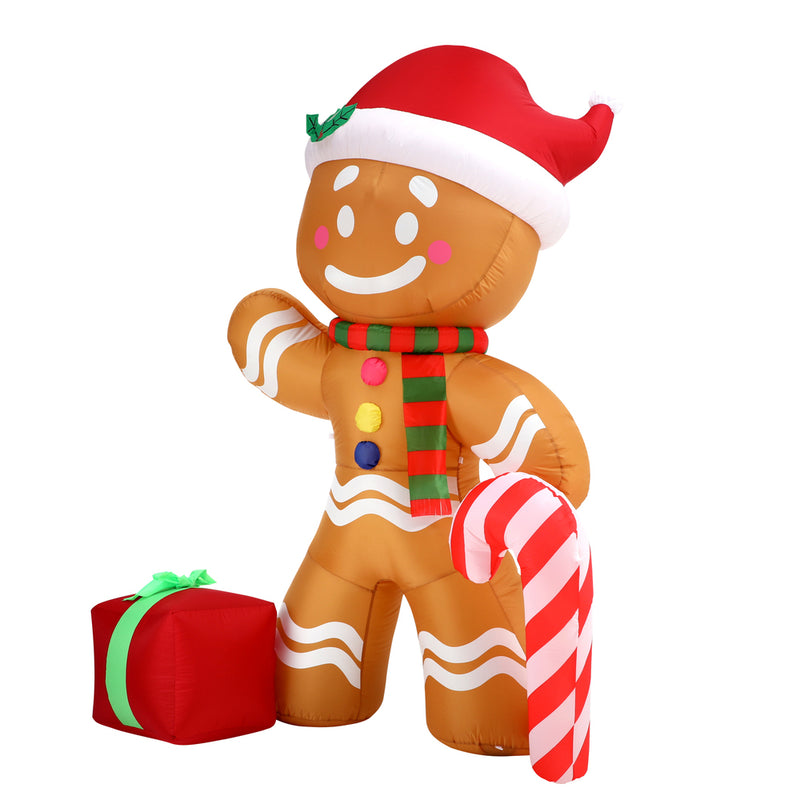 Mazam Christmas Inflatable Gingerbread Man with LED Lights