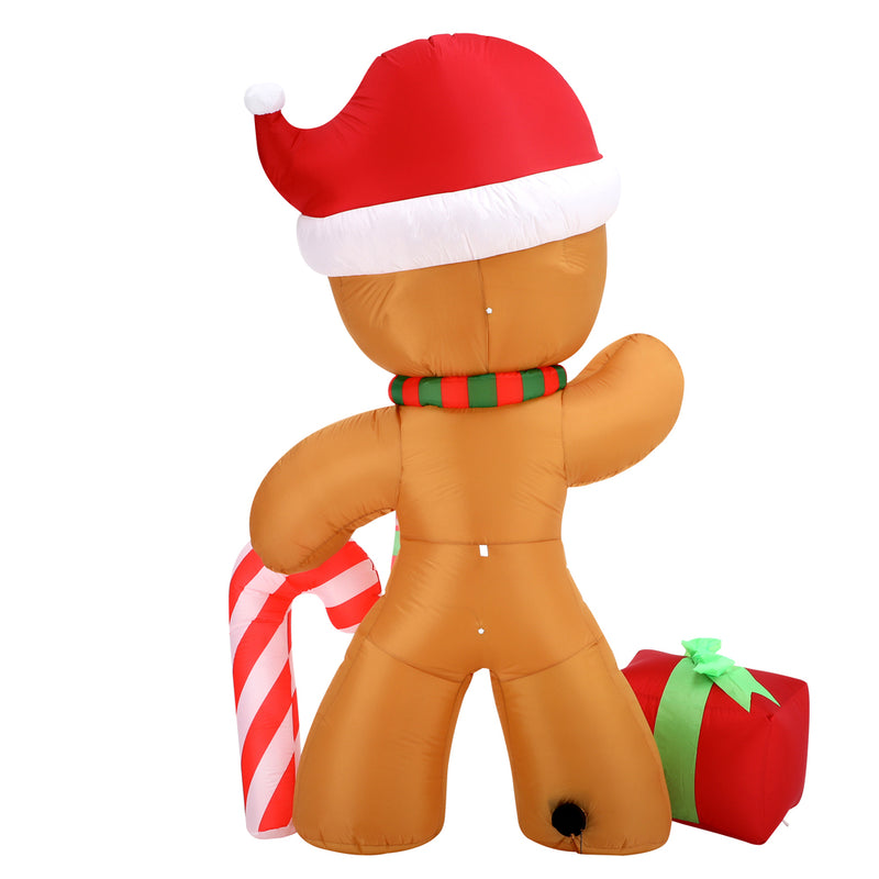 Mazam Christmas Inflatable Gingerbread Man with LED Lights