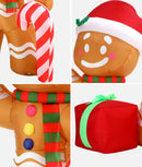 Mazam Christmas Inflatable Gingerbread Man with LED Lights