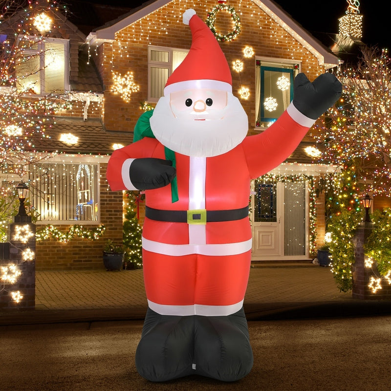 Mazam Christmas Santa Claus Inflatable with LED Lights