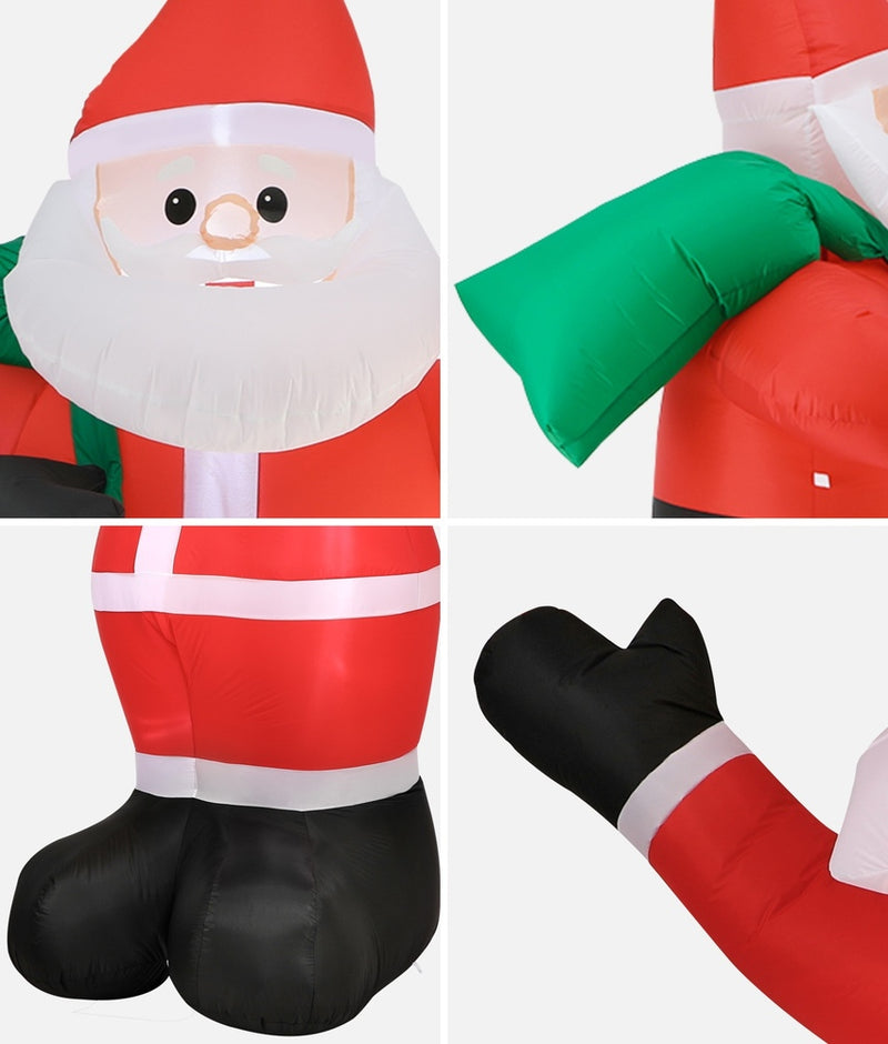 Mazam Christmas Santa Claus Inflatable with LED Lights