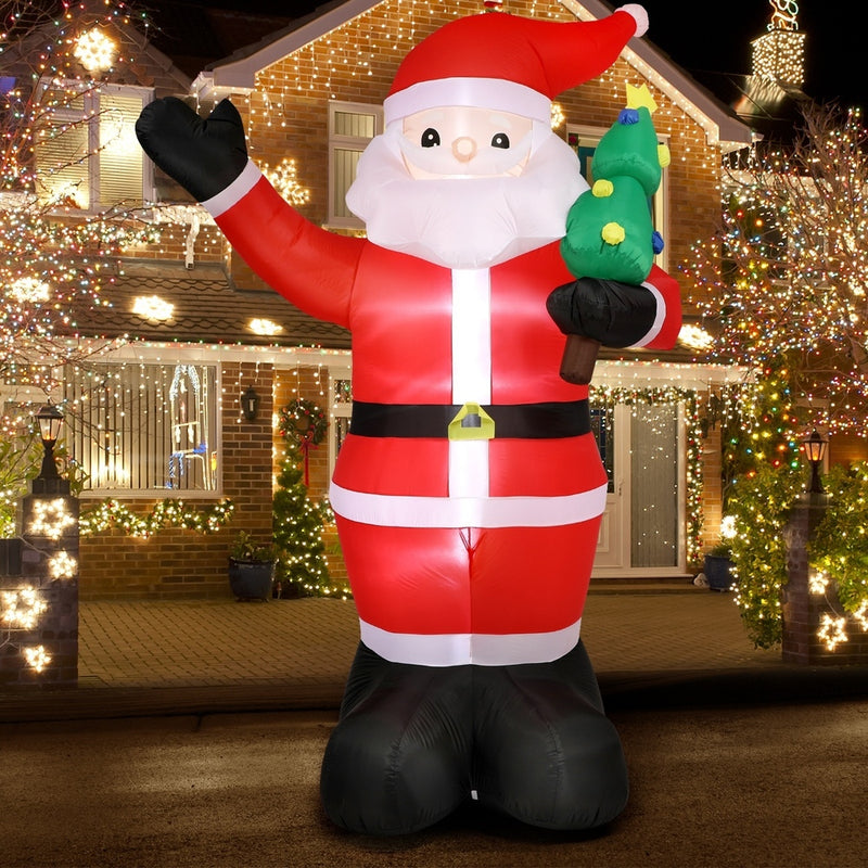 Mazam Christmas Inflatable Santa Claus with LED Lights 360cm