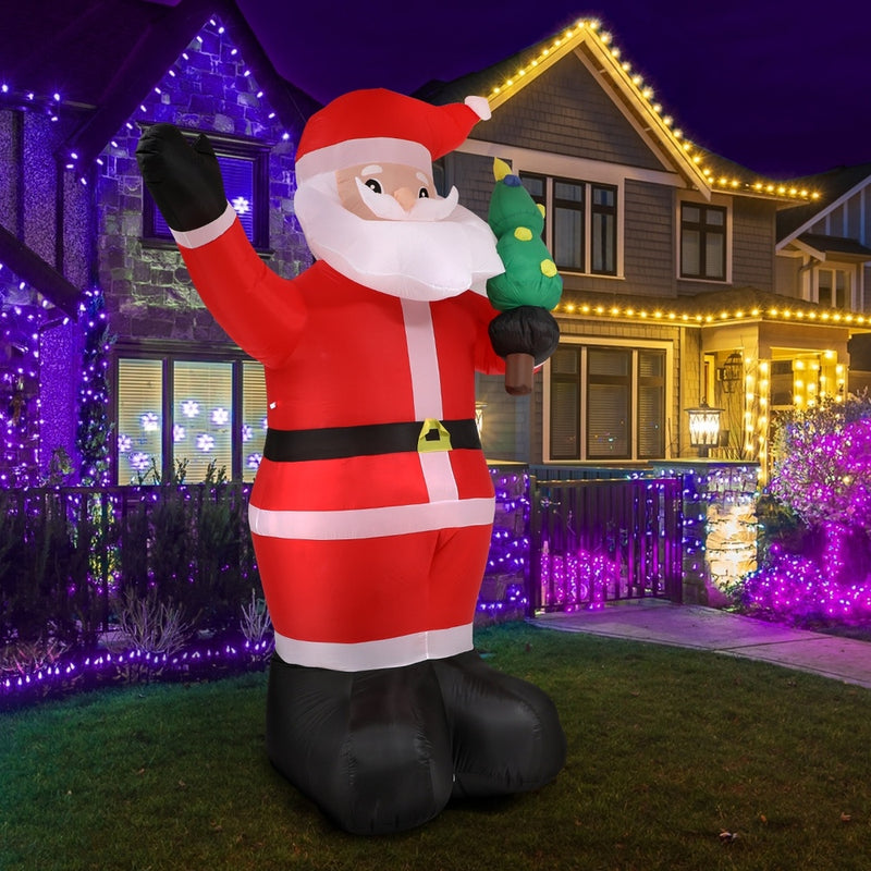 Mazam Christmas Inflatable Santa Claus with LED Lights 360cm