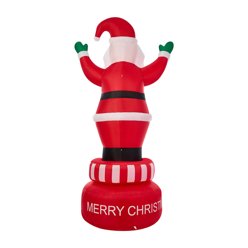 Tinseltown 2.4M Christmas Inflatable Spinning Santa Claus with LED Light