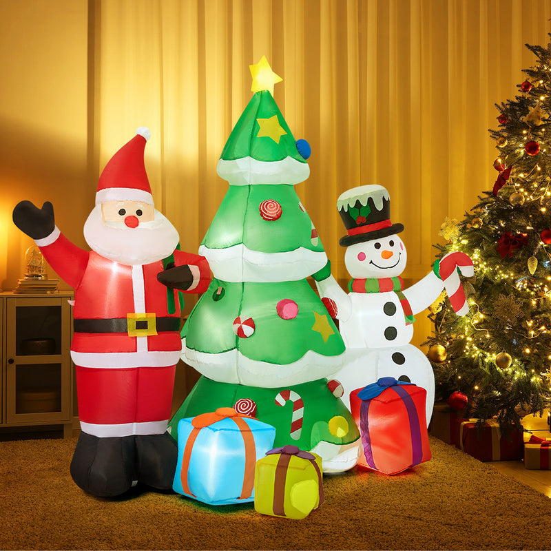Tinseltown 2.4M Set of 3 Christmas Inflatable with LED Light
