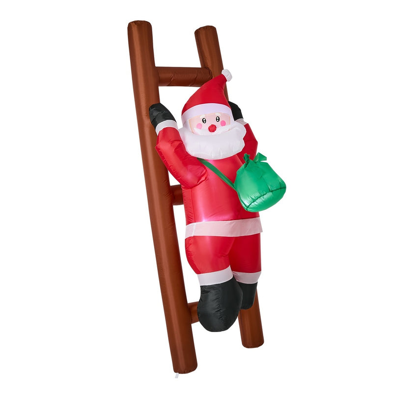 Tinseltown 2.4M Christmas Inflatable Santa Ladder LED Light