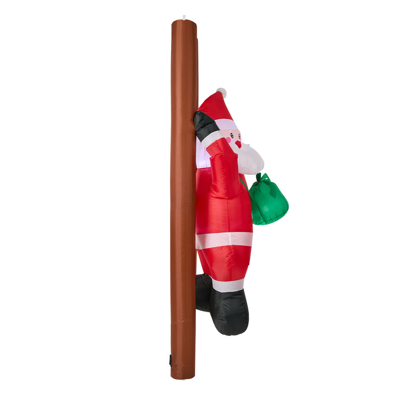 Tinseltown 2.4M Christmas Inflatable Santa Ladder LED Light