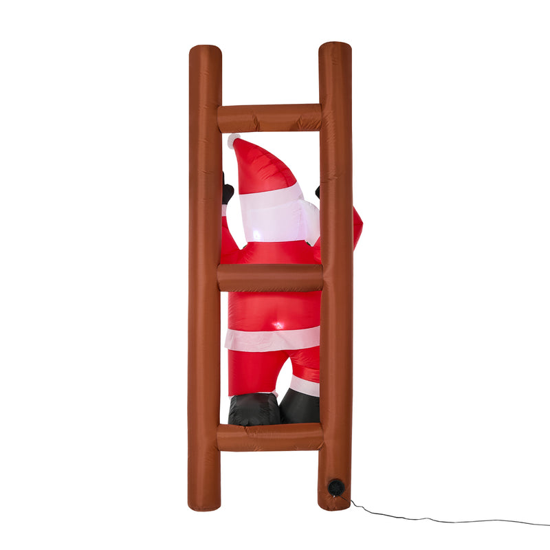 Tinseltown 2.4M Christmas Inflatable Santa Ladder LED Light