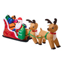 Tinseltown 3M Christmas Inflatable Santa Claus Sleigh Reindeers LED