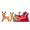 Tinseltown 3M Christmas Inflatable Santa Claus Sleigh Reindeers LED