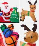 Tinseltown 3M Christmas Inflatable Santa Claus Sleigh Reindeers LED
